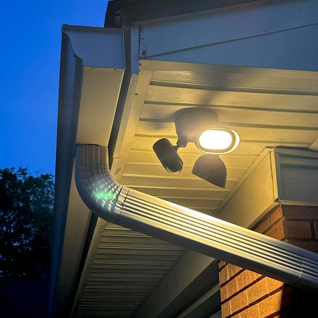 Installing Floodlight Cameras when Downspouts are in the way