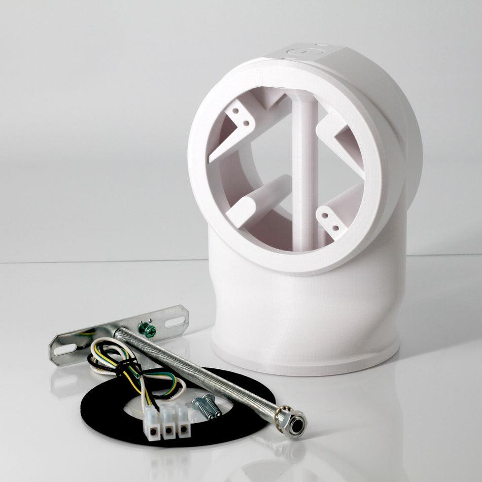 Slim 7" Dual Floodlight Camera Mount in White