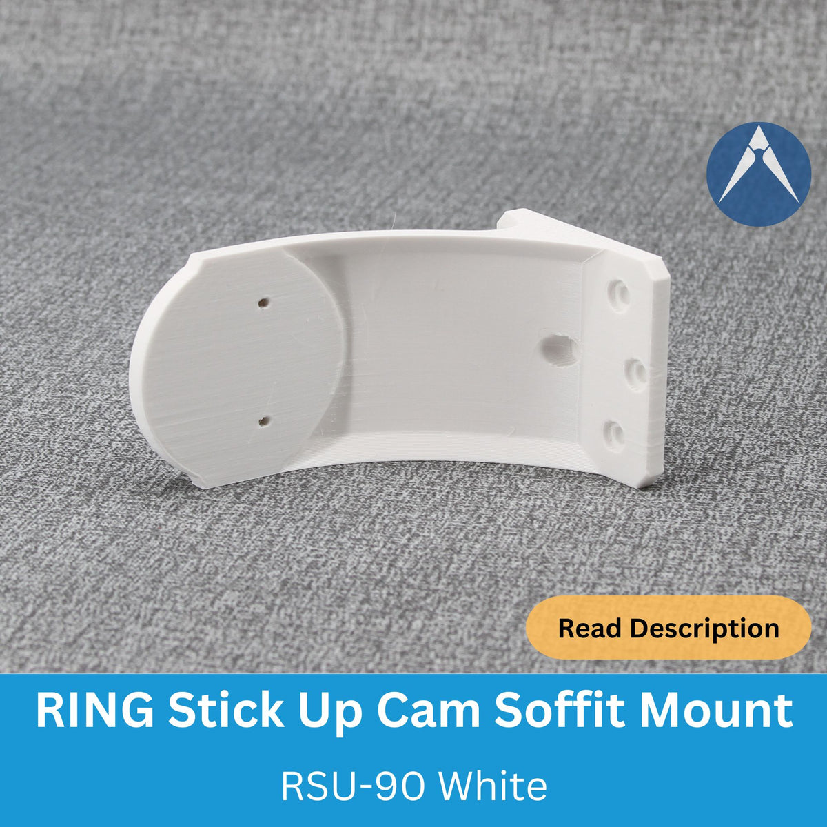RING Stick Up Cam Soffit Mount White