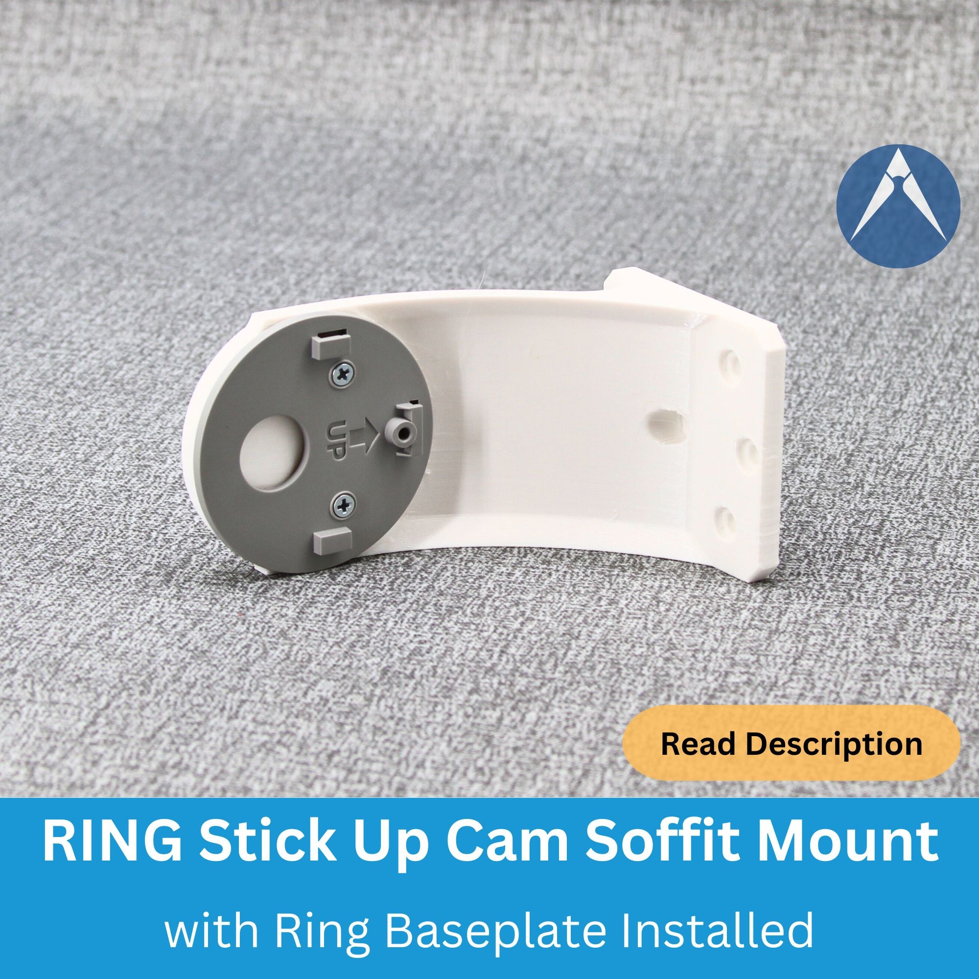 RING Stick Up Cam Soffit Mount with RIng Baseplate