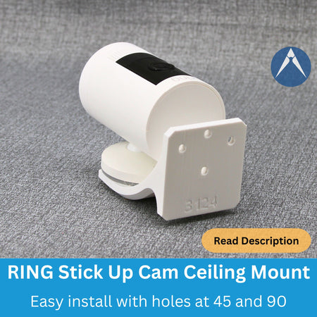 Ring Stick Up Cam ceiling mounting holes.