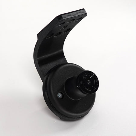 3D-printed black plastic soffit and ceiling mount for a Blink security camera