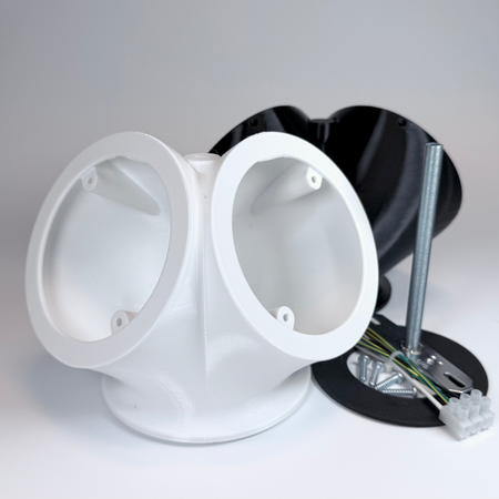 Dual 60 Floodlight Mount with Mounting Hardware