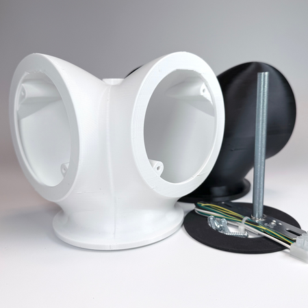 Dual Soffit Mounts for Floodlight Cameras