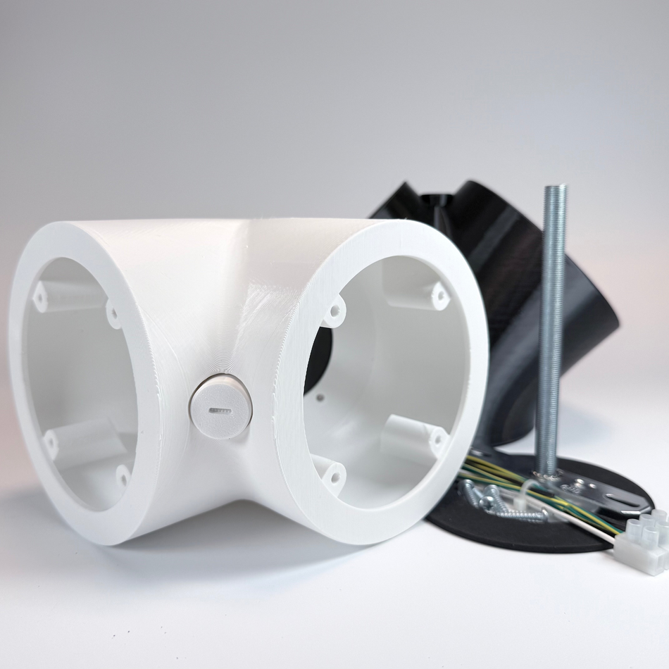 Dual 45-degree Floodlight Camera Wall Mount
