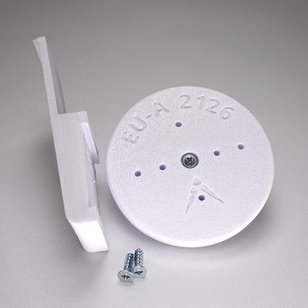 Plank siding clip and circular mounting base for a eufy camera, include screws.