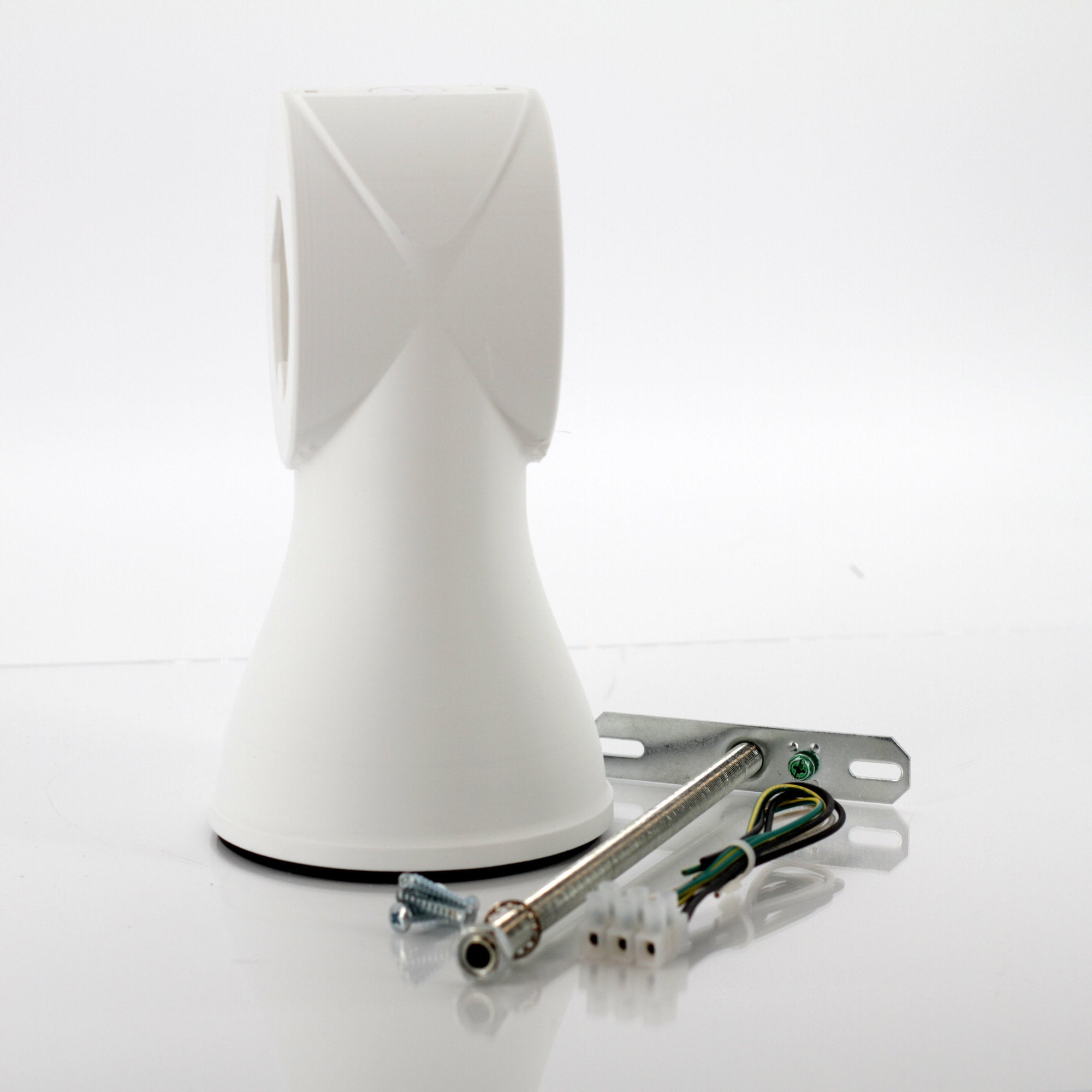 Side View of Dual Soffit Mount for Eve Camera