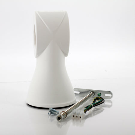 Side View of Dual Soffit Mount for Eve Camera