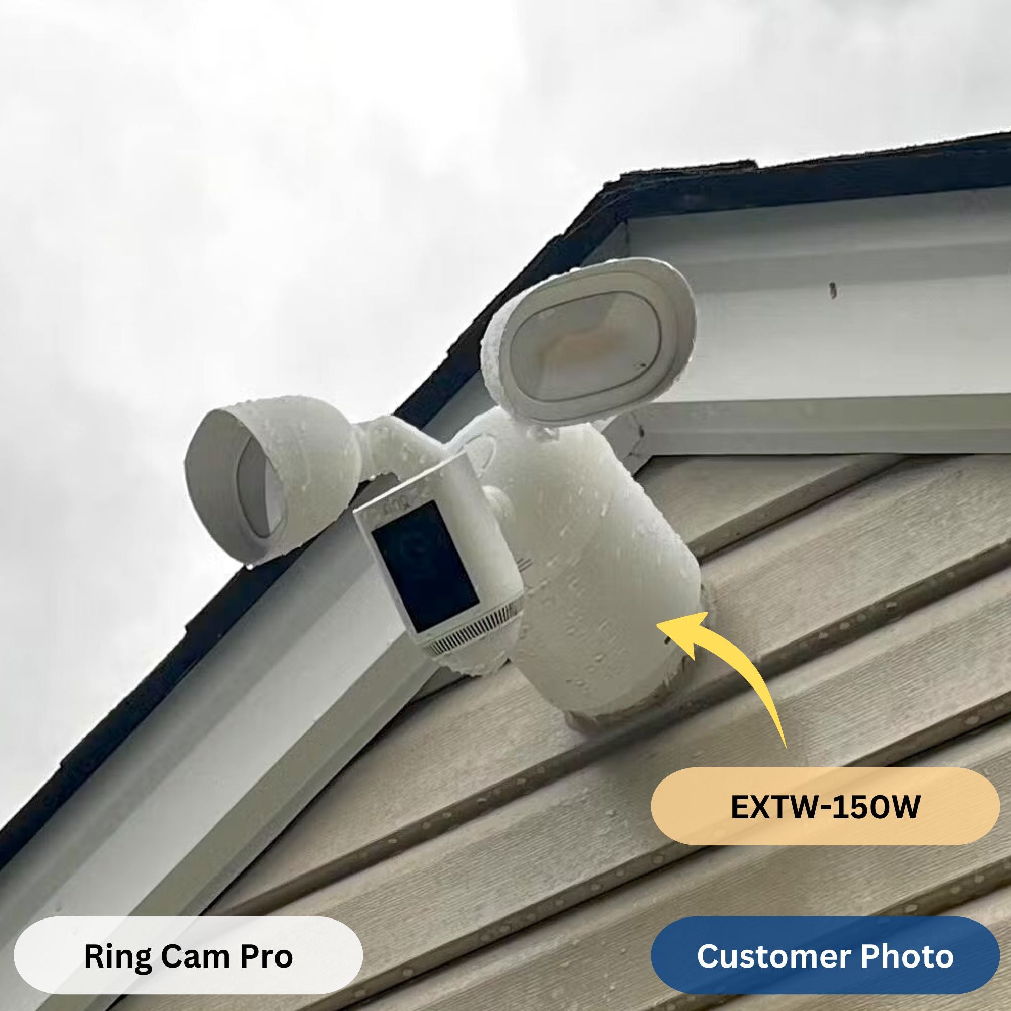 150mm Wall Standoff Extension with Ring Cam Pro