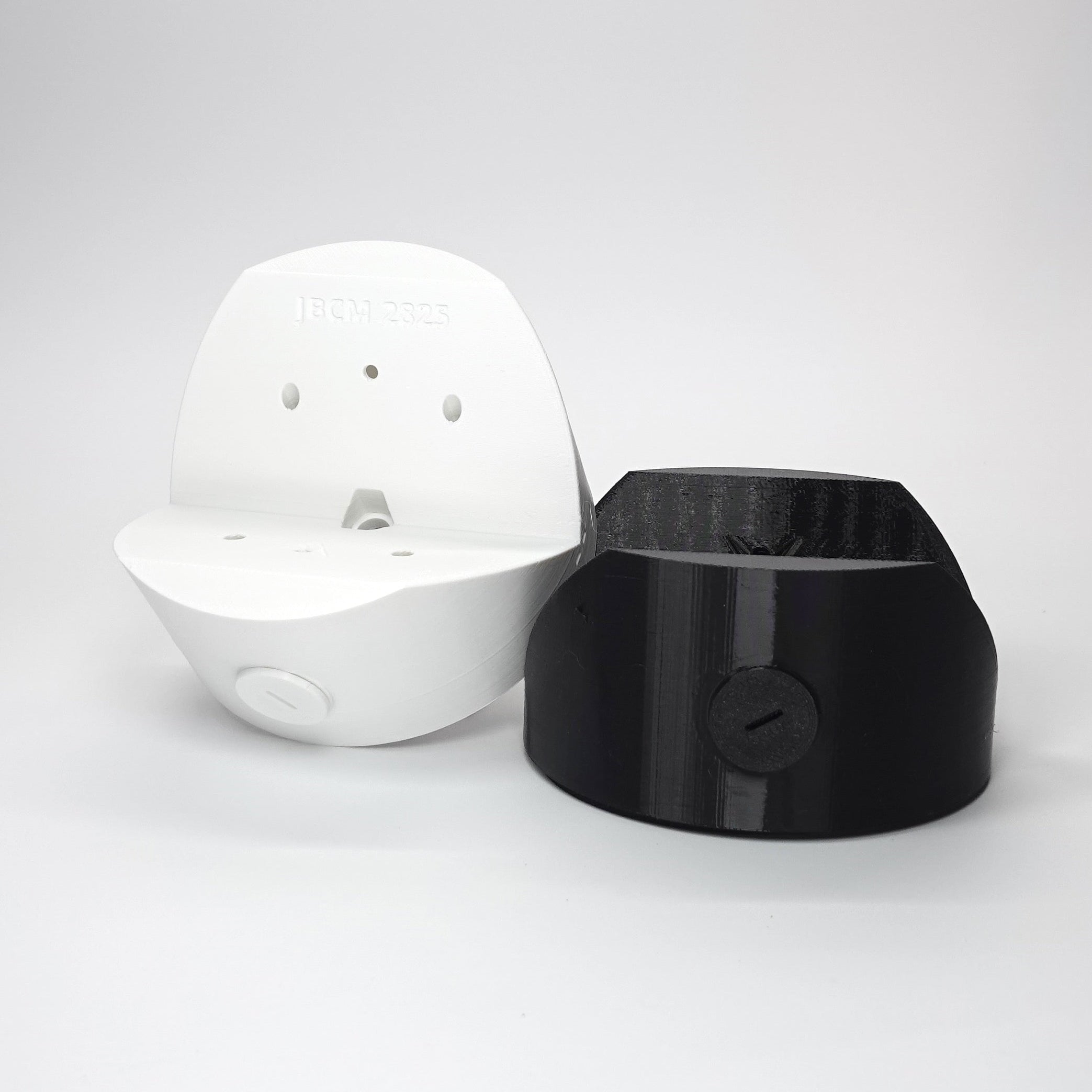 Outside corner junction box mounts for floodlights and cameras,