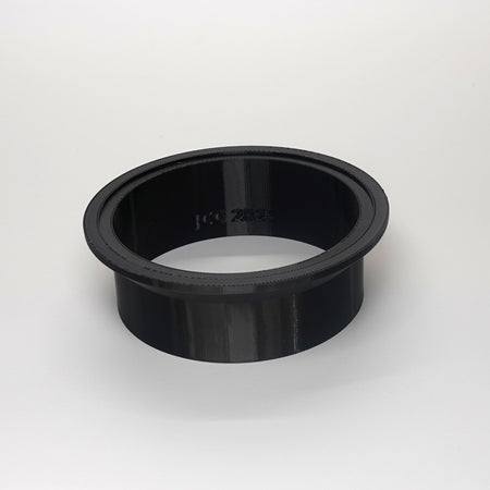 Black octagonal weatherproof junction box cover.