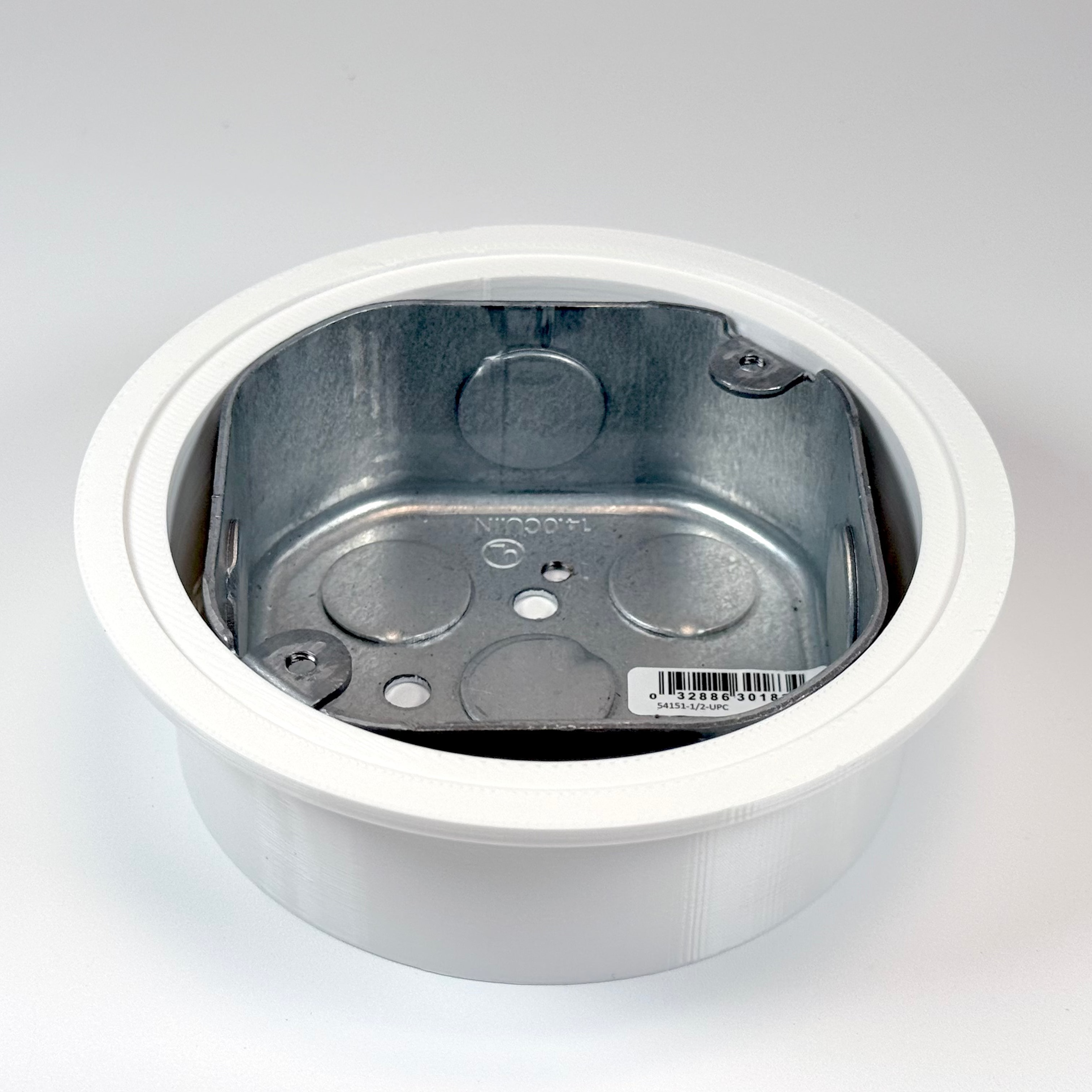 White Octagonal Junction Box Cover