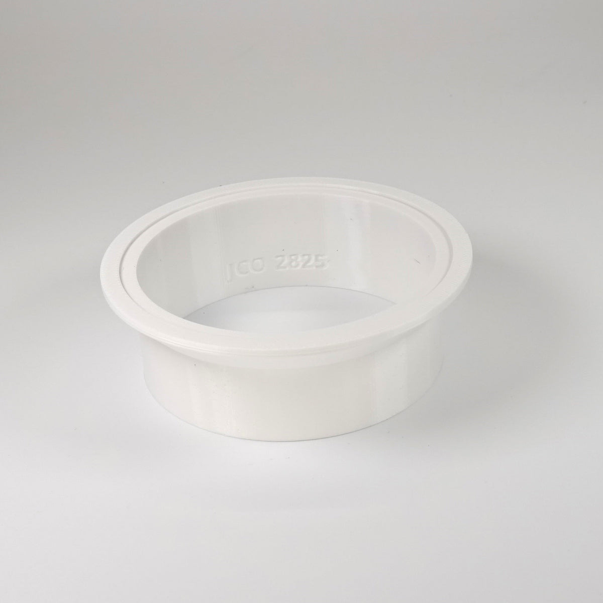White octagonal weatherproof junction box cover.