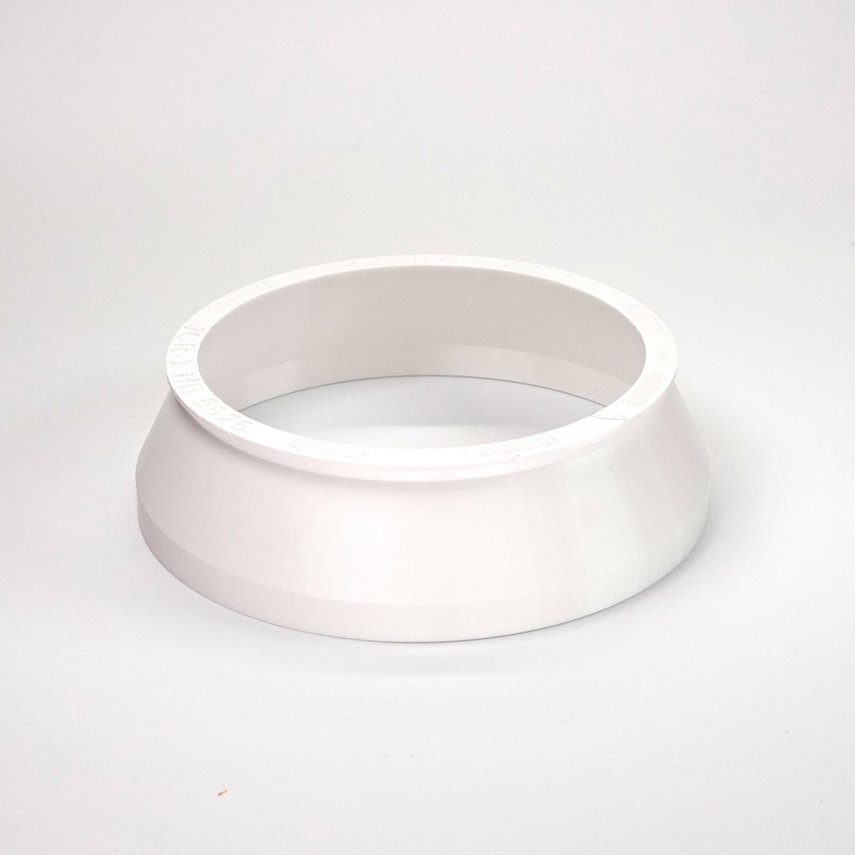 White round weatherproof junction box cover. 
