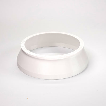 White round weatherproof junction box cover. 