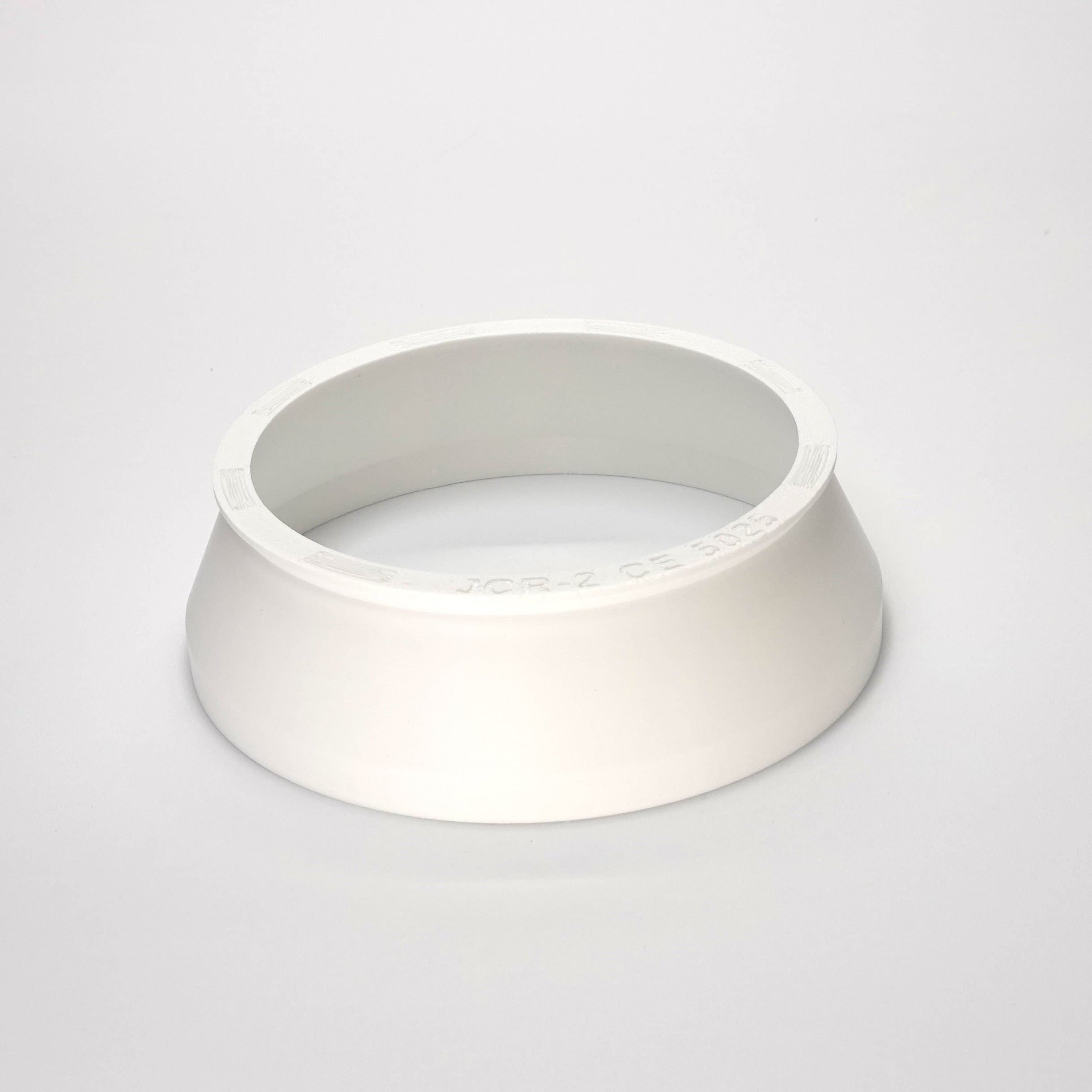 White round 2 weatherproof junction box cover.