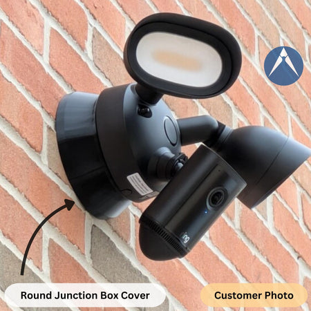 Round Junction Box Cover Installed
