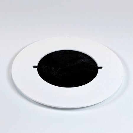 6" White Junction Box Trim Ring