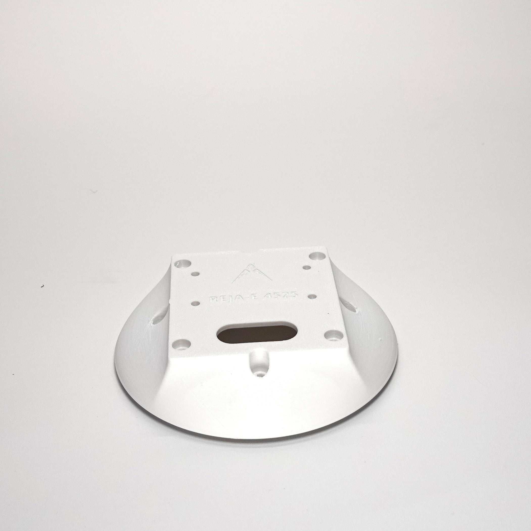 White 3D-printed Junction Box Adapter (E) for Reolink.