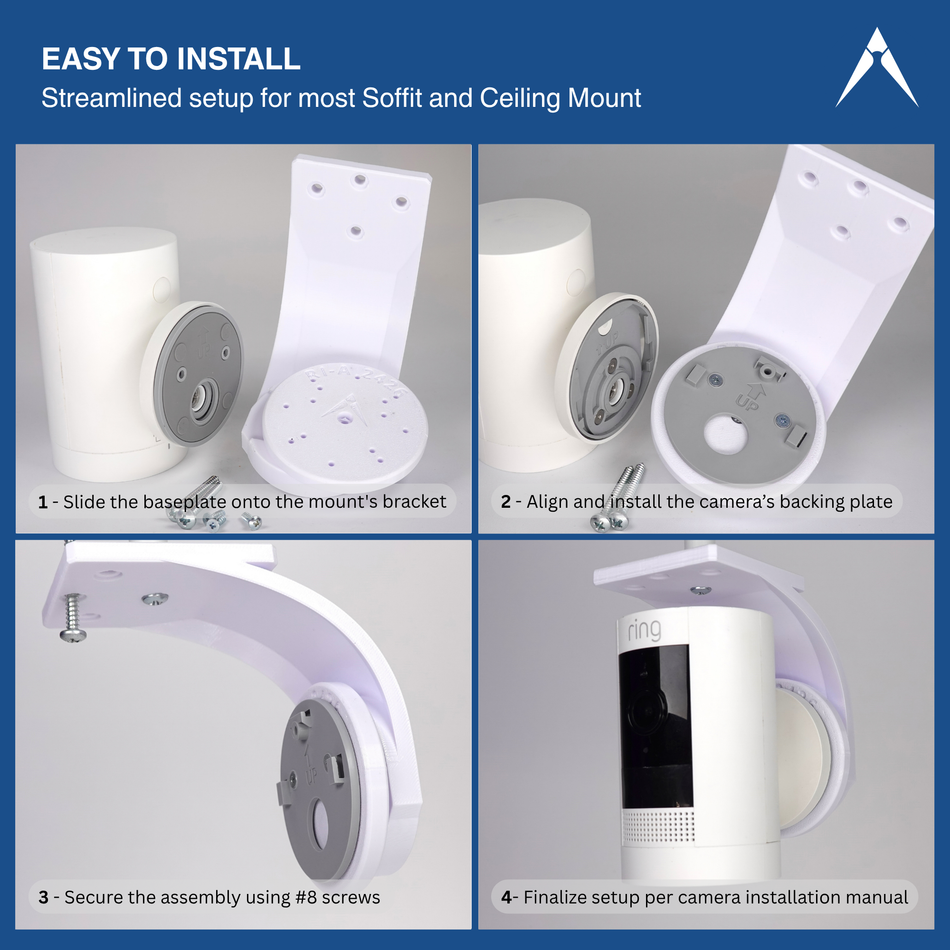 Ring Outdoor Cam / Spotlight Cam Soffit and Ceiling Mount