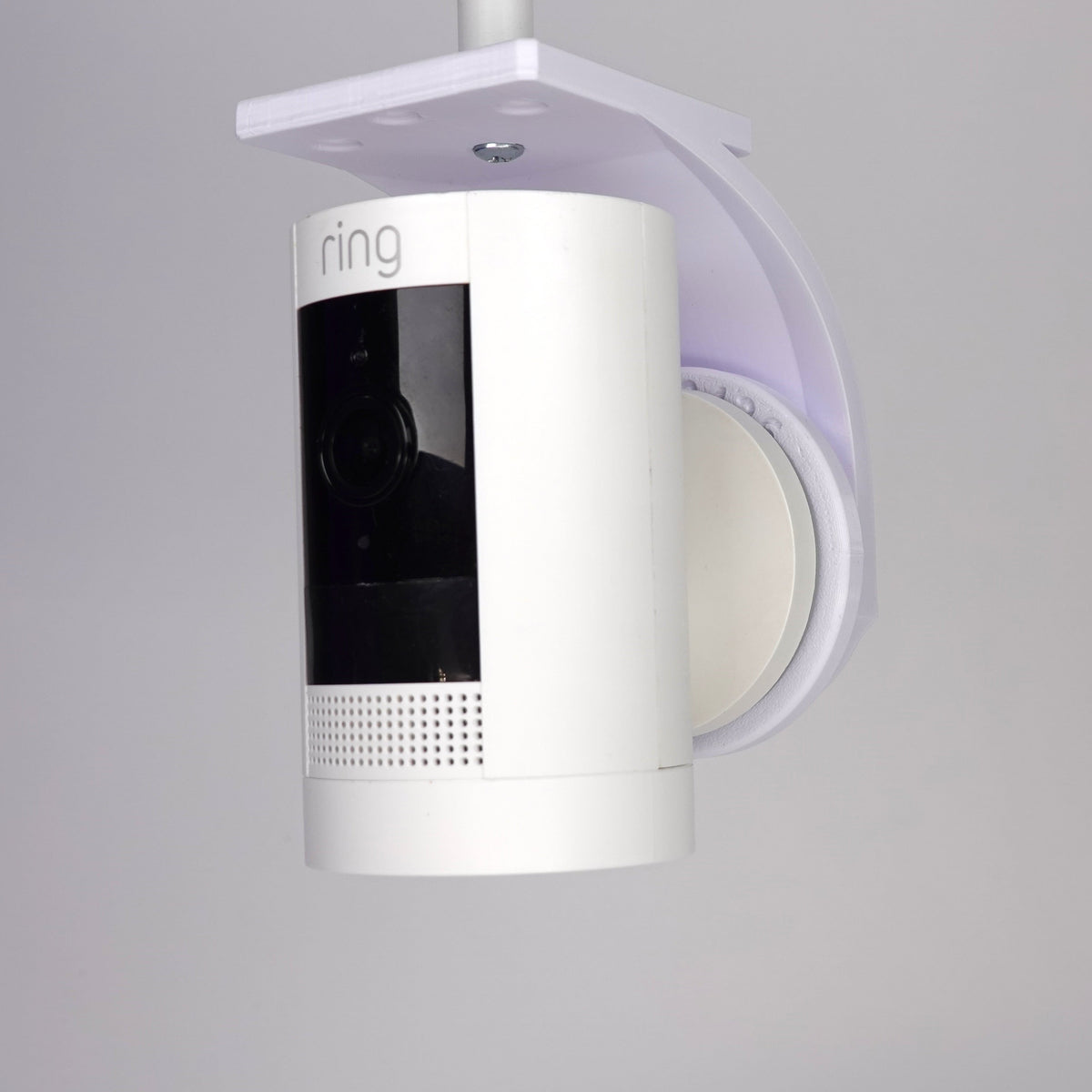 3D-printed Ring Stick Up Cam soffit mount.