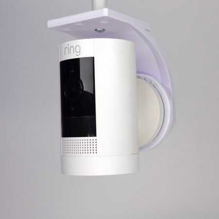 3D-printed Ring Stick Up Cam soffit mount.