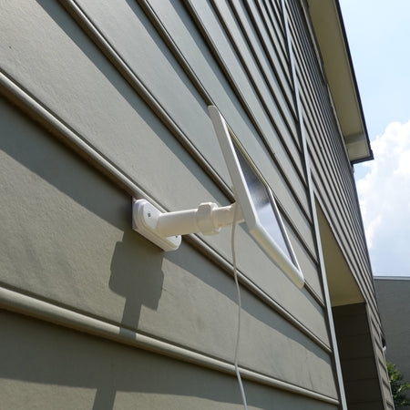 No-drill vinyl siding clip mount for Ring Solar Panel.