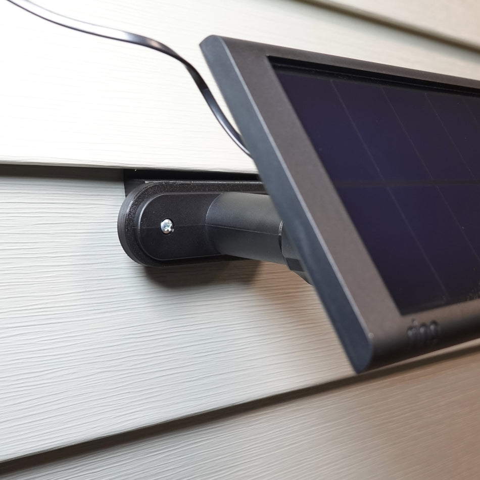 No-drill vinyl siding clip mount for Ring Solar Panel.