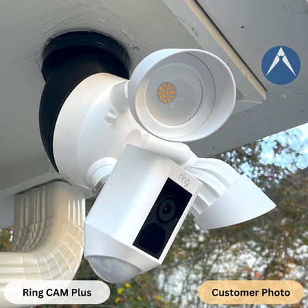 Ring Cam Plus soffit installed using Alexactly S-60B mount.