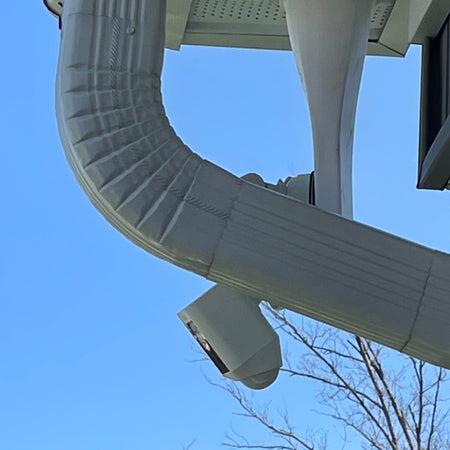 Don't let downspouts block your view.