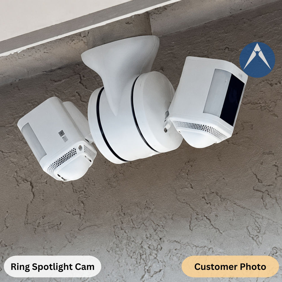 Slim 90° Dual Soffit Mount for Floodlight Cameras