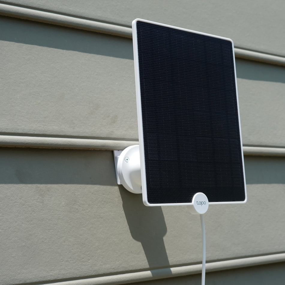 3D-printed vinyl siding clip for Tapo solar panel.