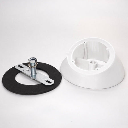3D-printed angled soffit wedge for UniFi G Turret camera.