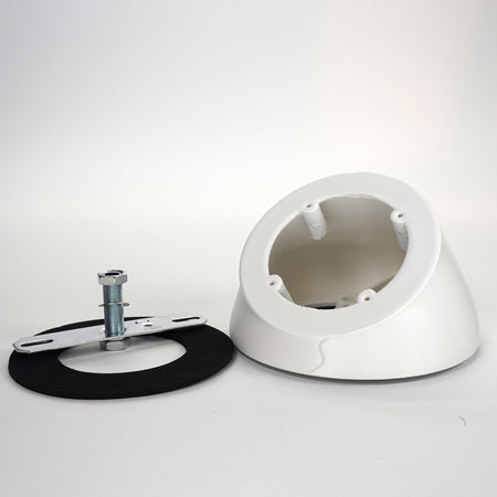 3D-printed angled soffit wedge for UniFi G Turret camera.