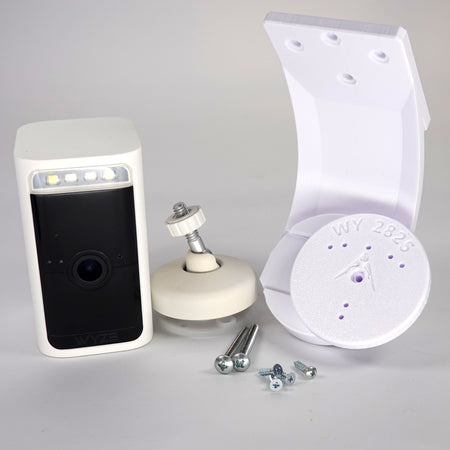 3D-printed soffit and ceiling mount bracket for Wyze cameras.
