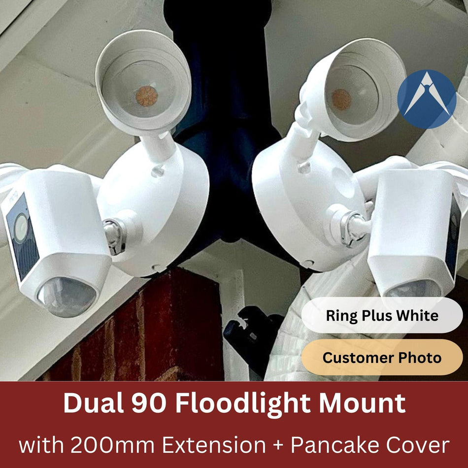 UNIVERSAL 90-deg Dual Soffit Mount for Floodlight Cameras
