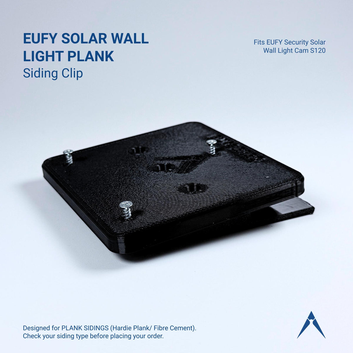 EUFY Solar Wall Light Camera Siding Clip – Dutch Lap Vinyl, Traditional Vinyl or Plank Siding Mount – No Drill, No Holes Mount