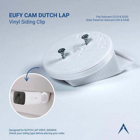 EUFY Camera Siding Clip – Dutch Lap Vinyl, Traditional Vinyl, or Plank Siding Mount – No Drill Bracket