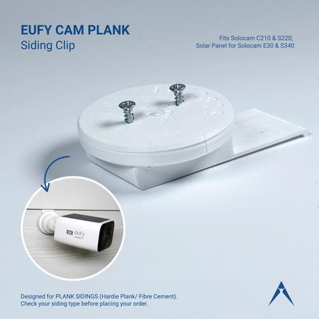 EUFY Camera Siding Clip – Dutch Lap Vinyl, Traditional Vinyl, or Plank Siding Mount – No Drill Bracket